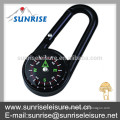83004# zinc alloy colored carabiner with compass